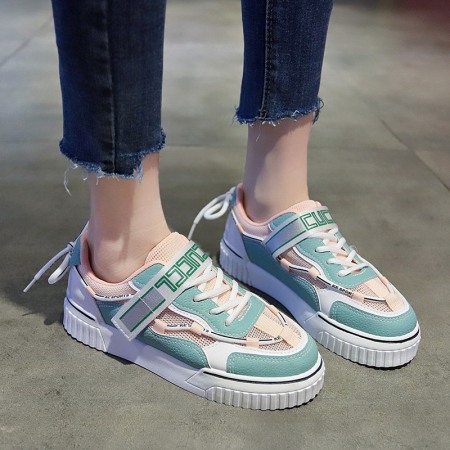 Breathable White Shoes Women Summer New Student Running Shoes Street Casual Flat Shoes