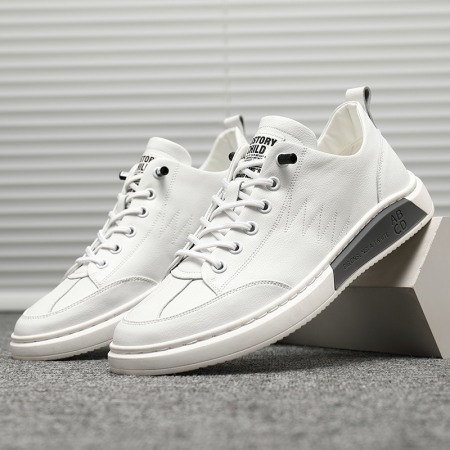 Casual Sneakers Men New Autumn White Shoes Men's Leather Sports Shoes Hot Style Trendy Shoes Mens Shoes