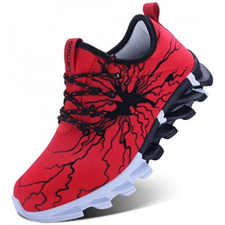 Fashion Graffiti Sneakers Tennis Running Shoes for Men Red