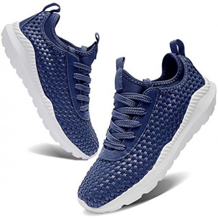 Walking Men and Women Running Shoes Sports Woven Slip Sneakers Casual Basketball Fashion Outdoor Movement Leisure Shoe Blue